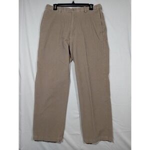 Haggar Premium Stretch Corduroy Pants Men's 34x28 Tan